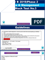 Mini Mock Test 3 - FM - RBI GR B 2019