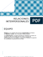 Relaciones Interpersonales