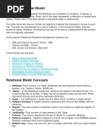 What Is Relational Model