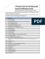 Syllabus For Finacle Core Ver.10 Advanced Functional Certification Exam PDF