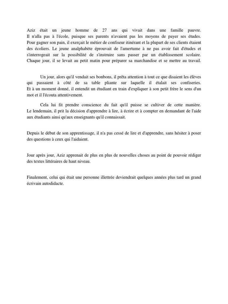 L'ascension d'Aziz, confiseur autodidacte | PDF