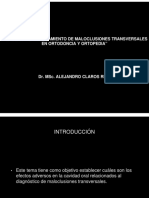 Diagnóstico Maloclusiones Transversales