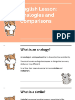 English Lesson: Analogies, Similes and Metaphors