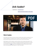 Nick Szabo - The Inventor of Smart Contracts