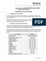 Especificacion para Elaboración de Planos