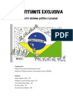 CONSTITUINTE EXCLUSIVA Um outro sistema político é possíve