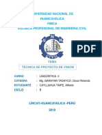 Tecnica de Pryecto de Vision Futura