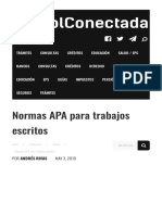 Normas APA Para Trabajos Escritos Plantilla y Ejemplos 2019