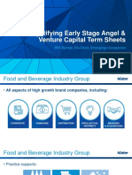 Nutter Food and Beverage Term Sheets Materials