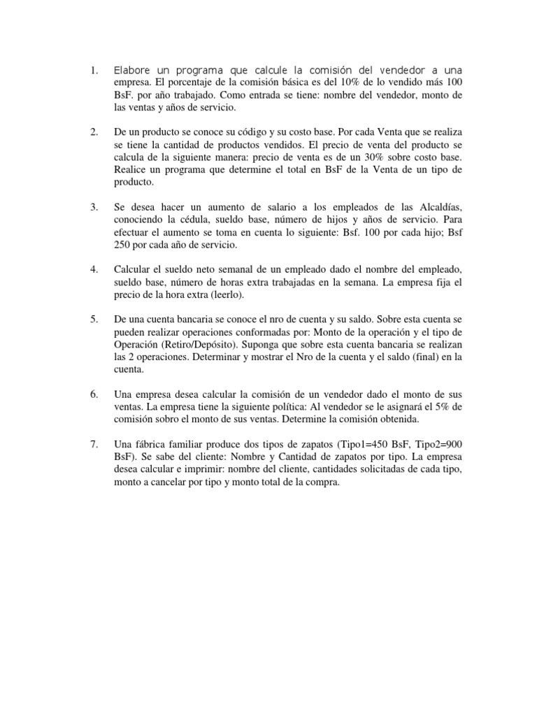 Ejercicios 1 | PDF | Crecimiento personal y profesional | Negocios
