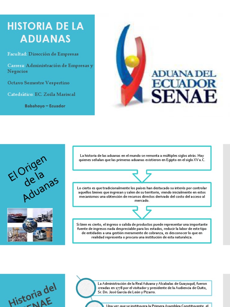 Historia y función de la aduana en Ecuador | PDF | Ecuador | aduana