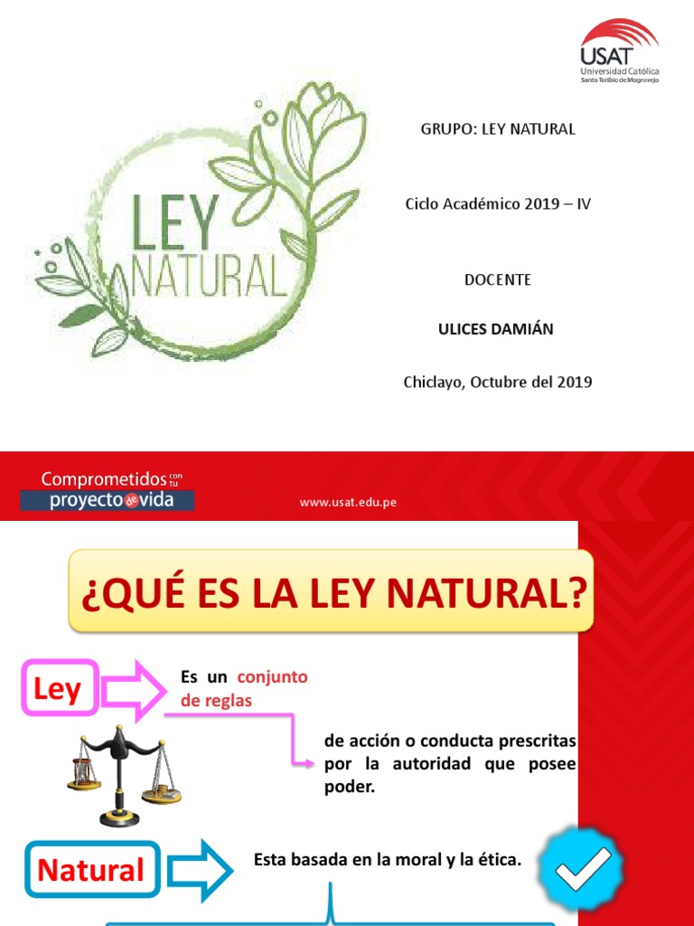 Ley Natural-Diapositivas Convertidas A PDF | PDF | La Ley natural ...