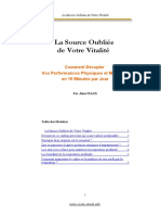 La Source Oubliée de Votre Vitalité