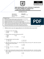 Matematika Kelas 7 Terbaru