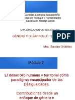 Genero y Desarrolllo