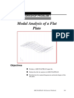 MSC NASTRAN Modal Analysis of Flat Plate