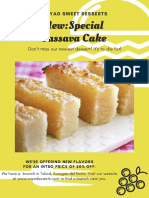 Yellow Dessert Product Flyer