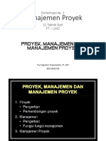 Proyek, Manajemen Dan Manajemen Proyek PDF