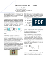 Fuente Variable 0 A 12 Volts