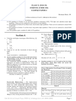 Class 10 Science Sample Paper (Solved)