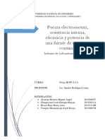 Informe Fuerza Electromotriz