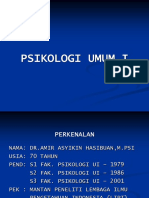 PSIKOLOGI UMUM