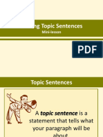Topic Sentences4 8