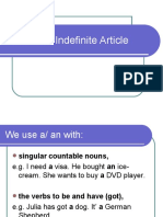 The Indefinite Article