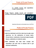 Private and Public Finance