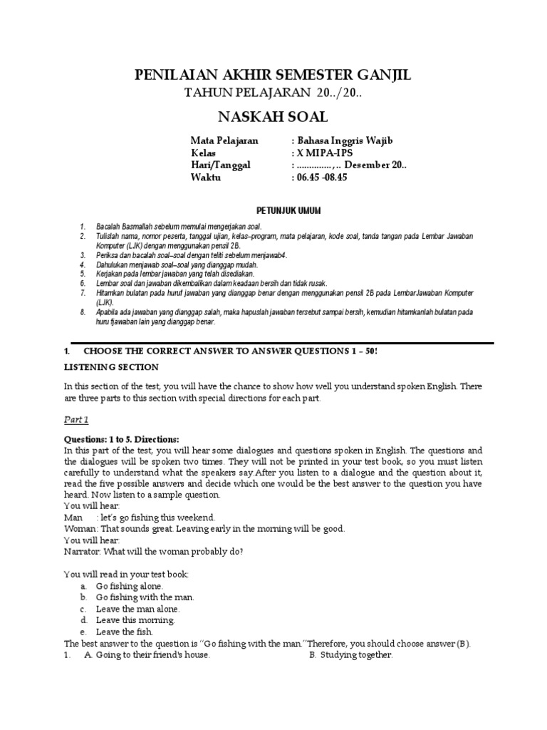 Soal Latihan Pas Bahasa Inggris Kelas Xi Mosque Abrahamic Religions