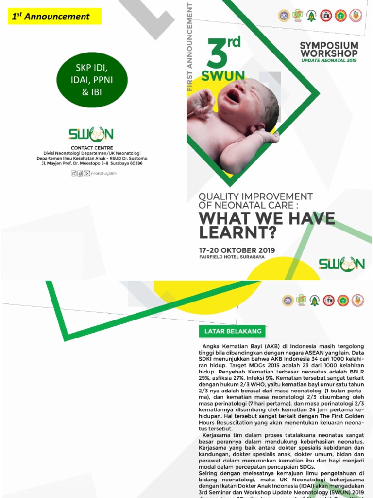 3rd SWUN 2019 Symposium Registration | PDF | Wellness