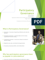 Presentation To UWM On Participatory Governance