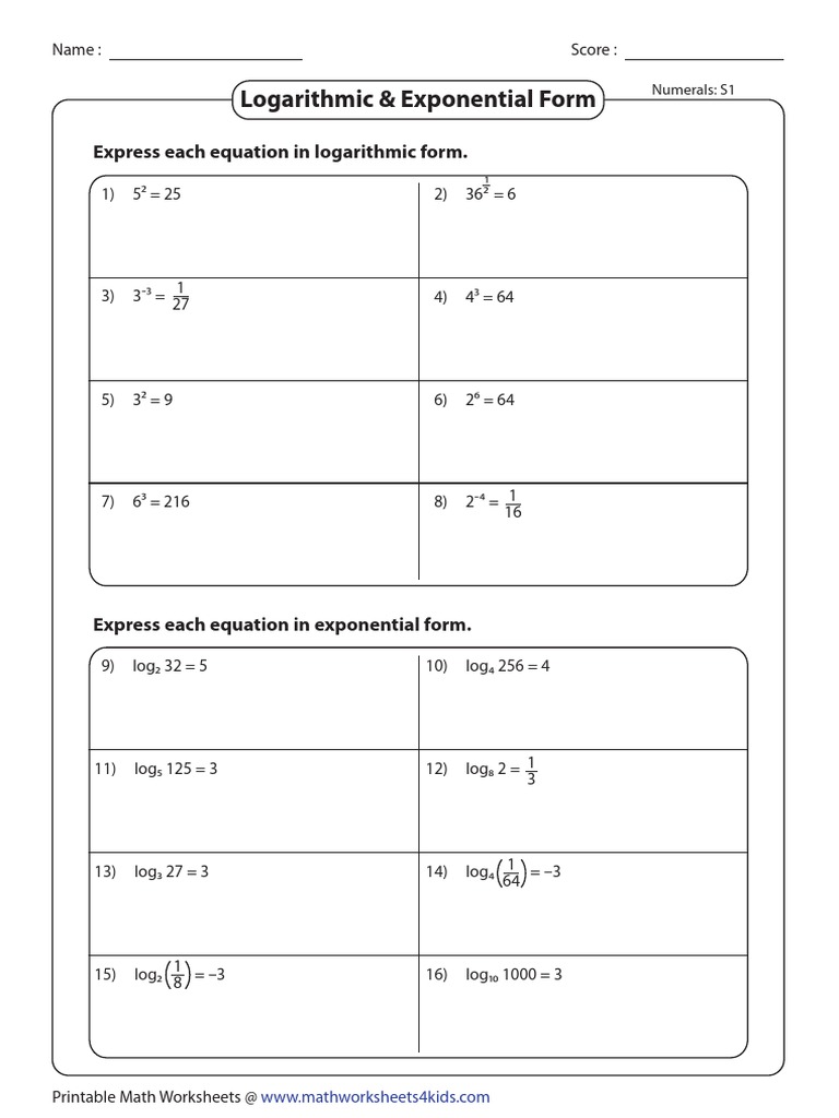 Log Exp Form Num1 Mathematical Objects Complex Analysis