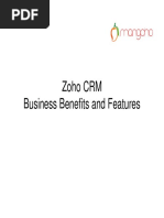 Zoho CRM Benefits