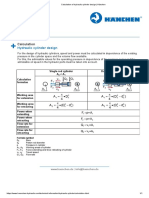 Calculation of Hydraulic Cylinder Design - Hänchen