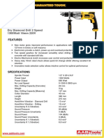 1300W Dry Diamond Drill 2 Speed 220V