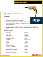 S.no.8 DW269 B5 Specification Sheet