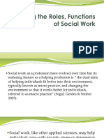 Defining The Roles, Functions of Social Work