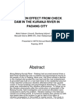 Vibration Effect From Check Dam in The Kuranji