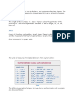 Area and Perimetrs