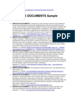 Derivative Documents