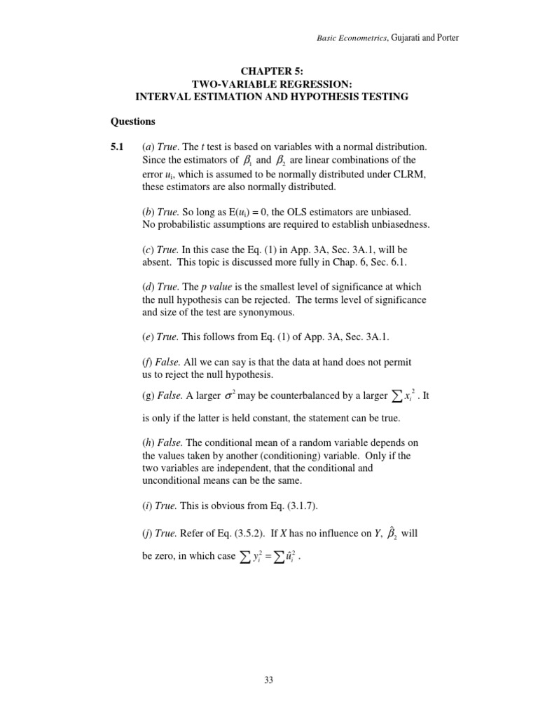 Chapter 5 Pdf P Value Errors And Residuals