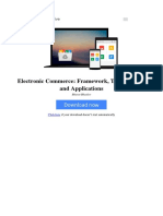 Electronic Commerce Framework Technologies and Applications by Bharat Bhasker B00syemujs