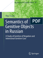 Semantics of Genitive Objects in Russian