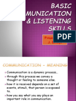 Communication & Listening Skills