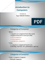 Intro to Computers Lecture 02 Categories