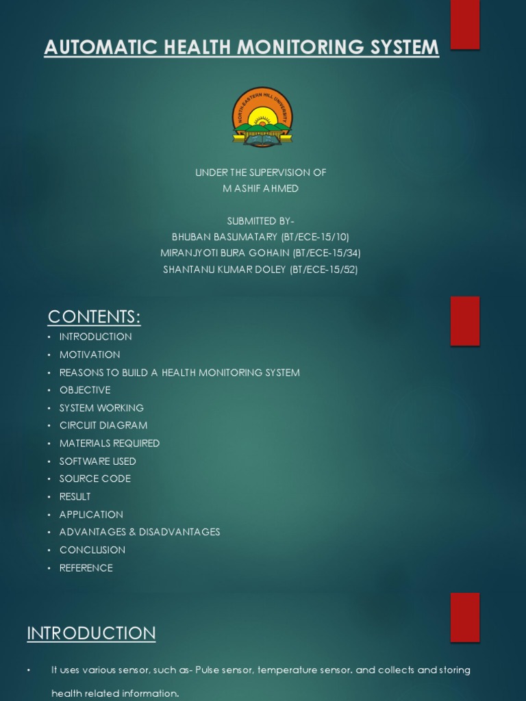 Health Monitoring System Using Raspberry Pi 3 | PDF | Arduino | Health Care