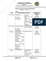 Program of Activities For RSPC 1