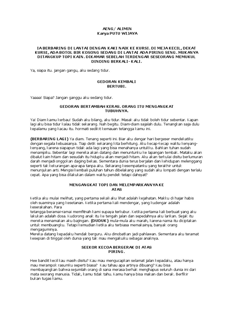 Naskah Monolog Pdf
