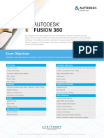 ACU - Fusion 360 - Exam Objectives PDF